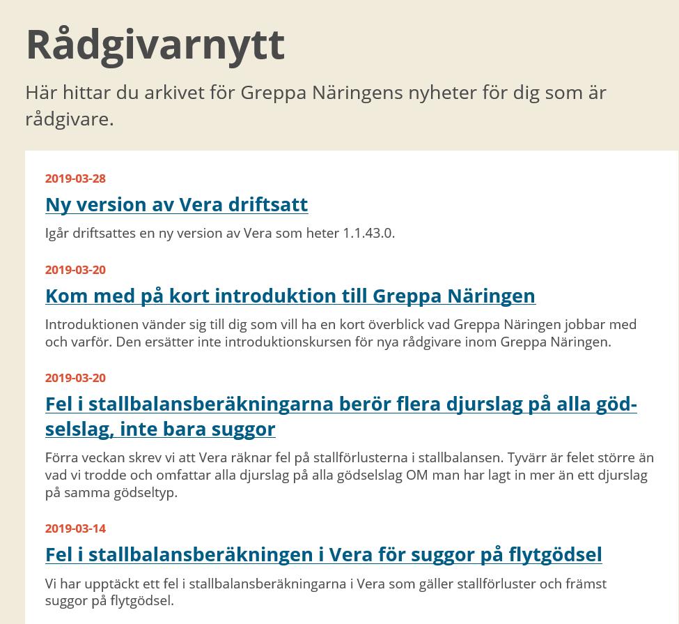 Rådgivarnytt Vår viktigaste