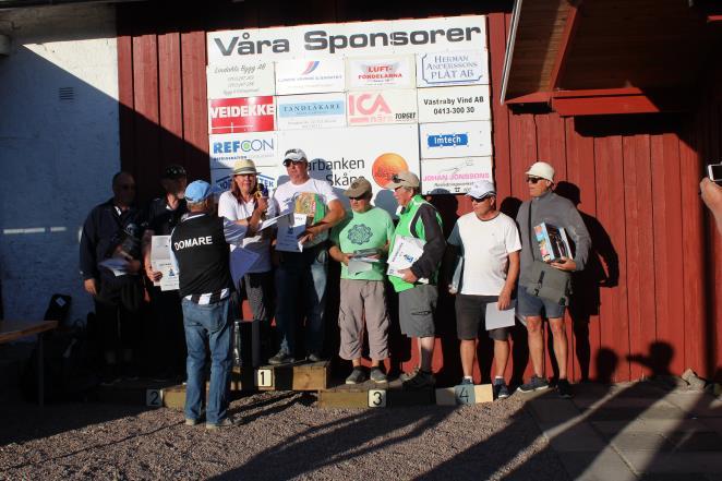 Öppen klass B 1:a blev Håkan Hallberg KÄR och Viktor von Eggers Patron KÄR 2:a kom Johan Andersson och Rune Sjöbeck från ESL Samtliga fick diplom och varupriser.