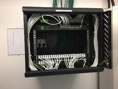 till Switch som via fiber kopplas