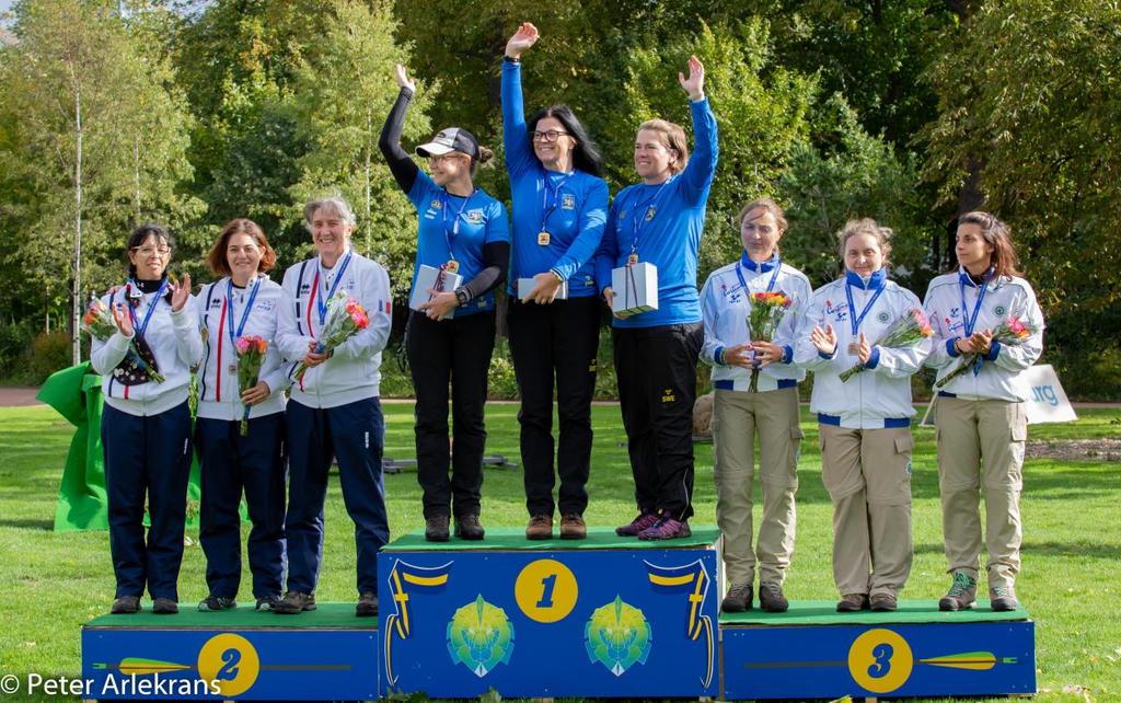 GULD: EM 3D, Lina Björklund, Edsbyn, Kaarina Saviluoto, Nykvarn, Lisa Södersten, Piteå GULD: JVM Fält, Kim Doverstål, Sturarna, Caroline Käck, Järnvägen, Sara Liljeström, Sturarna GULD: Beridet JVM