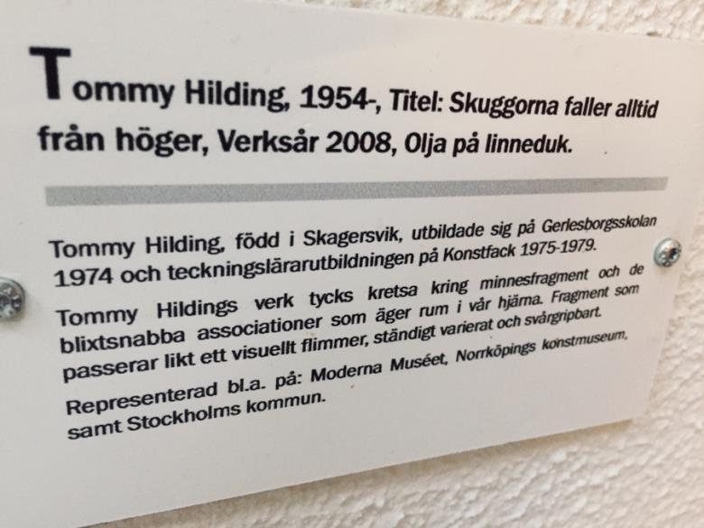 Tommy Hilding, född i Skagersvik, utbildade sig på Gerlesborgsskolan 1974 och