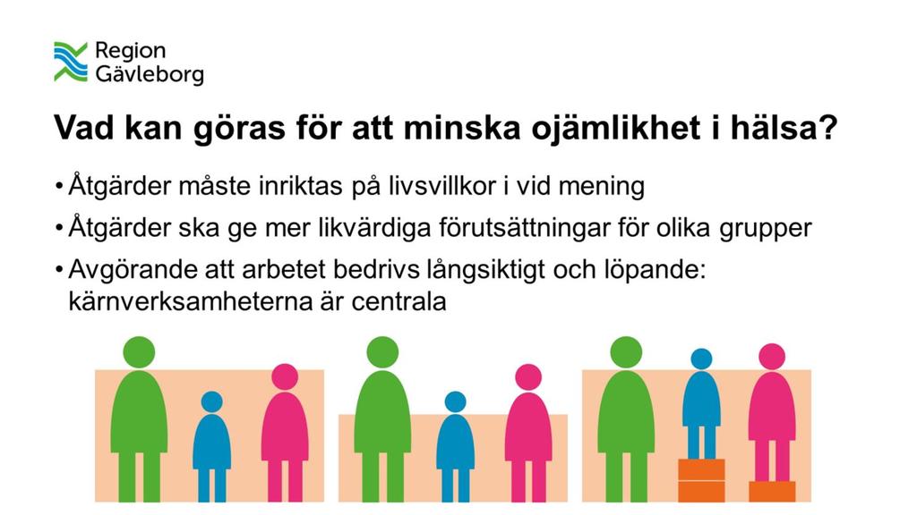 Det är när vi förstår hur systematiska skillnader i hälsa uppstår som vi också kan förstå vilka åtgärder som behöver vidtas.