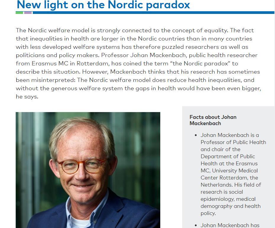 The Nordic paradox - growing inequality despite a generous welfare state - inequality