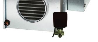 SDHW250F Värme/kylbatteri Ø250, G4 Elektrisk luftvärmare Kan används för förvärme och placeras i uteluftkanalen för att garantera en kontinuerlig ventilation under mycket kalla förhållanden