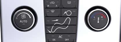 elektronisk klimatanläggning Ecc* AUTOMATISK REGLERING I AUTO-läge hanterar ECC-systemet alla funktioner automatiskt och gör därmed bilkörningen enklare med optimal luftkvalitet.