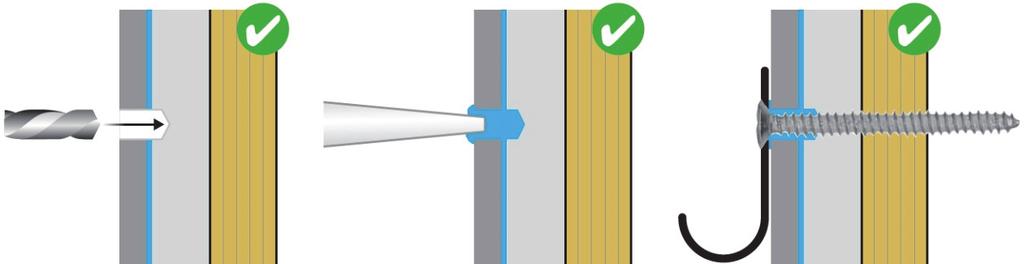 förborrning, plugg etc.). Tala med Er återförsäljare. Denna produkt är anpassad till Branschregler äker Vatteninstallation.