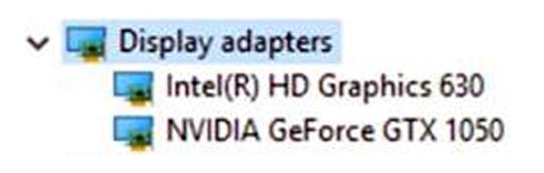 Intel HD-grafikdrivrutin Kontrollera i Enhetshanteraren om