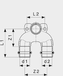 ½ 24 12 46 22 45 21 Sanpress dubbelt ventilfäste Modell