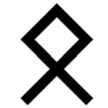 Förekommer bland annat hos Svenska motståndsrörelsen. Odalruna Odalrunan är den sista runan i det germanska runalfabetet.