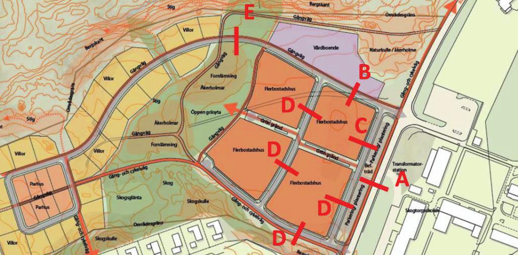 Uppdrag nr. 18U2241 Sida 3 (6) Trafikförutsättningar Vägtrafik Trafikflöden för Rosenforsvägen och lokalgator har erhållits från Eskilstuna kommun. Dessa flöden gäller för år 2030.