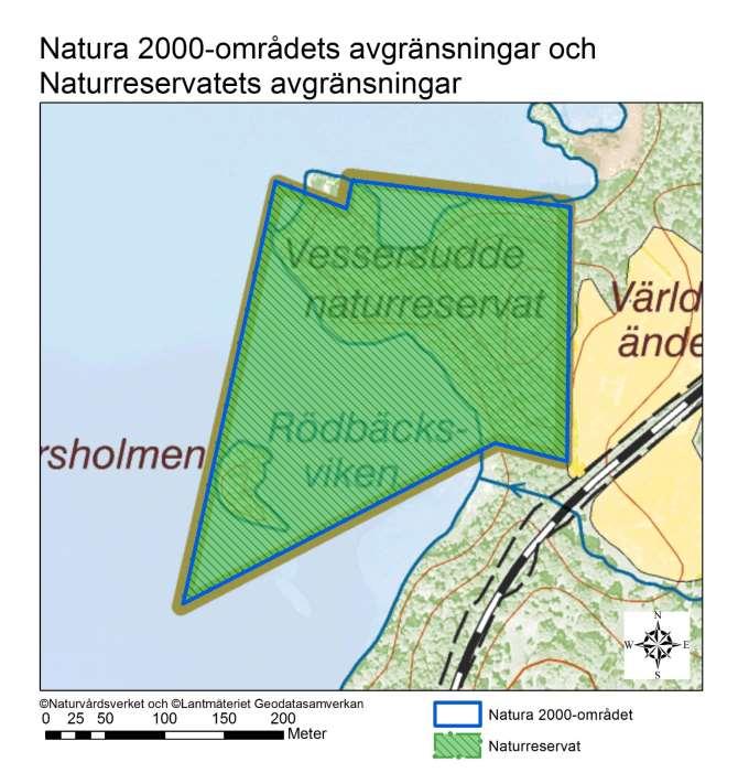 Natura 2000-område Natura 2000-kod Diarienummer Sida 11 av 14 Fastighetskartan visar