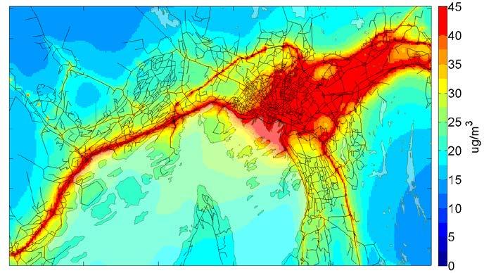 Low Emission Zones in Europe Figure 2.35: Annual mean concentration of PM 10 at three traffic stations in Oslo. Source: EEA Figure 2.