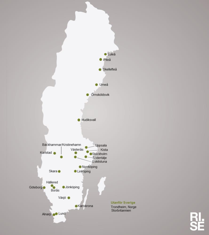 RISE - Orter Inte hela Sverige