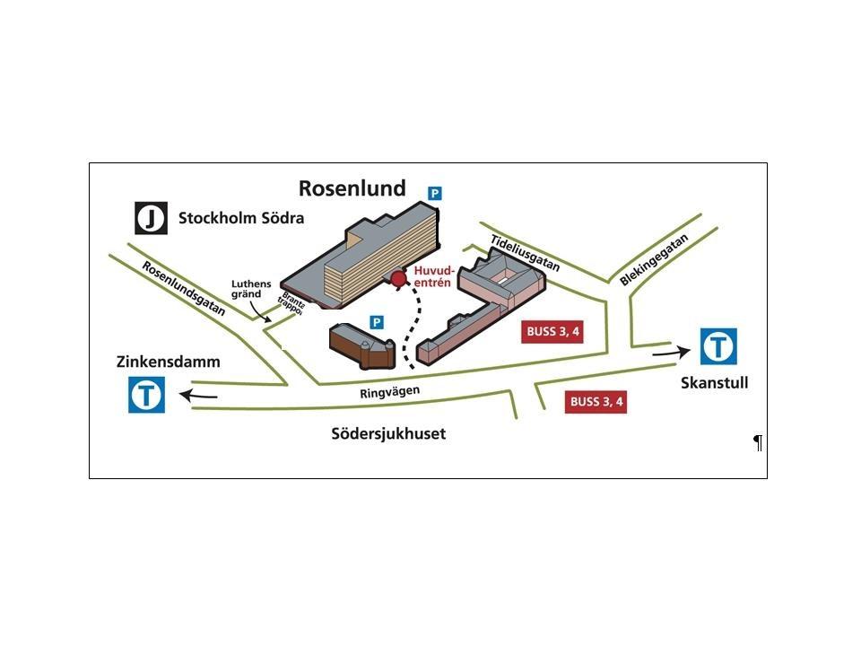 Kurs-och kunskapscenter Så här hittar du till oss: Adress: Tideliusgatan 12, Rosenlund, huvudentrén, 3 trappor Pendeltåg: Åk till Södra station, uppgång Rosenlundsgatan.