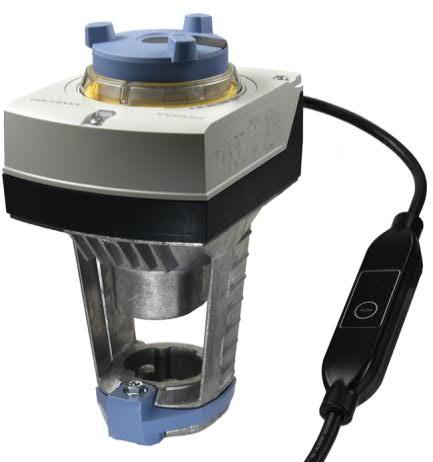 ./MO Matningsspänning AC/DC 24 V, RS485 för Modbus RTU-kommunikation Direkt montering på ventiler utan lägesjusteringar Handomställare med läges- och riktningsindikering (lysdiod) Valfri utökning av