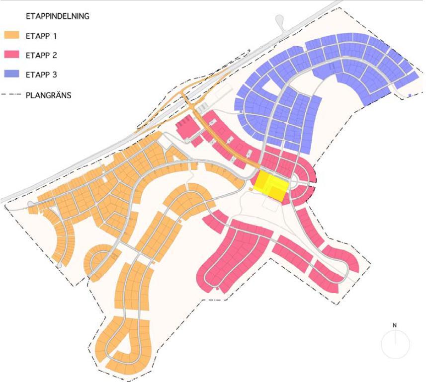 4 (9) Underlag Enligt uppgifter från Lindbacken fastigheter kommer totalt 790 bostäder byggas i området i tre etapper.