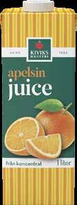 Kiviks Musteri. En must eller juice måste ha 100% fruktinnehåll. När man framställer juice från koncentrat tillsätter man den mängd vatten som avlägsnats vid koncentrationen.