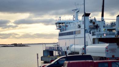 Tiden nyttjades dock till trevligt umgänge på finlandsfärjorna tur & retur, ett styrelsemöte hanns också med under resans gång.