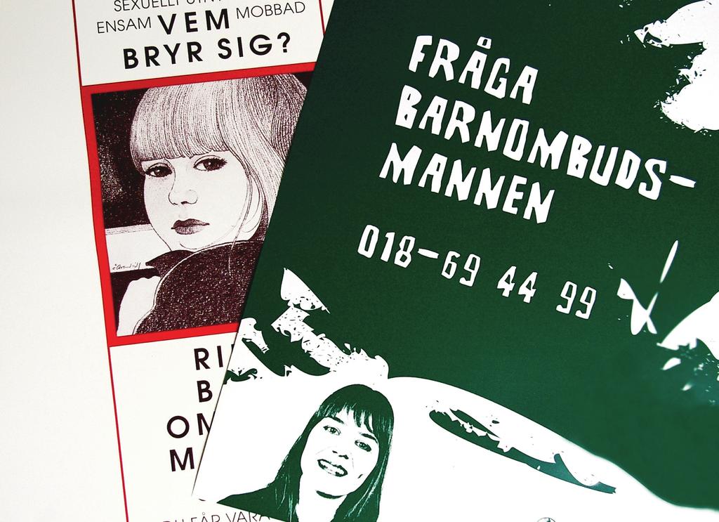 Barnombudsmannens afﬁscher då