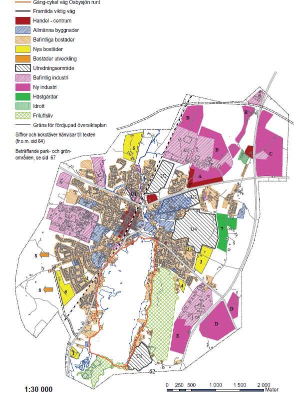 TIDIGARE STÄLLNINGSTAGANDEN Översiktsplaner Enligt Osbys översiktsplan strider inte ändringen av markens användning mot översiktsplanen.