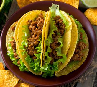 7,3% av barnfamiljerna anser att tacos är den klart trendigaste rätten.