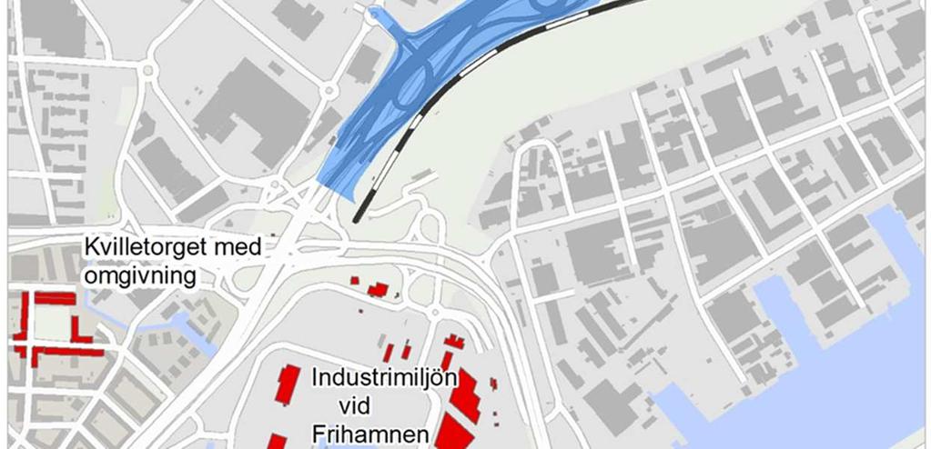 Hit hör bland annat radhusområdet vid Romangatan, området vid Berättelsegatan inklusive Brunnsbokyrkan samt Kvilletorget med omgivning.