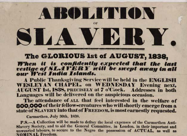 till slaveriets upphörande och