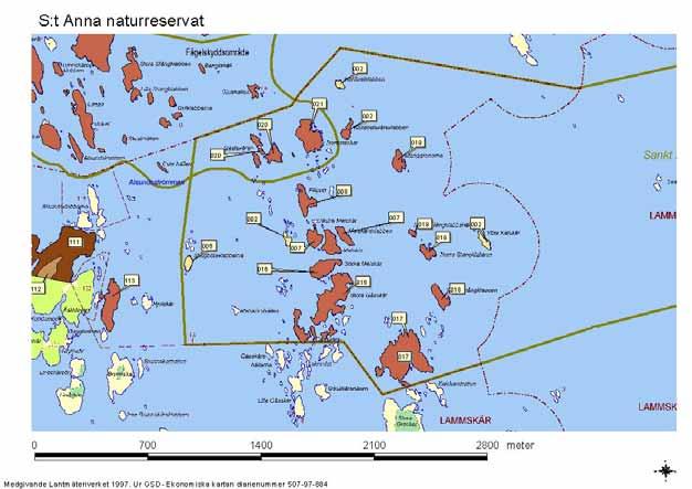 Natura 2000-område Natura 2000-kod Diarienummer Bilaga 2 Sida 13 av 39 Stora Gåsskär och Södra Melskär: 016 Naturtyp: 1620 Dessa två skär är magra och bergbundna till största delen.