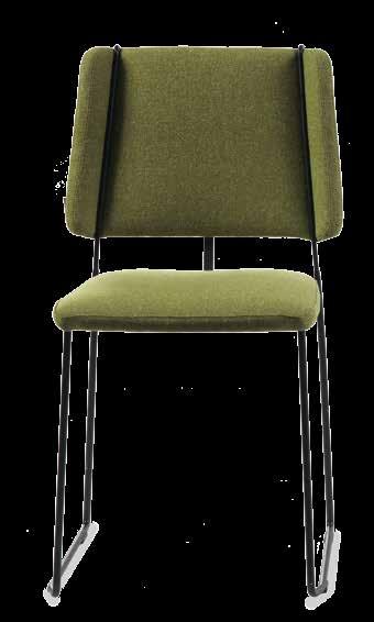 a lounge chair with a strong, individual