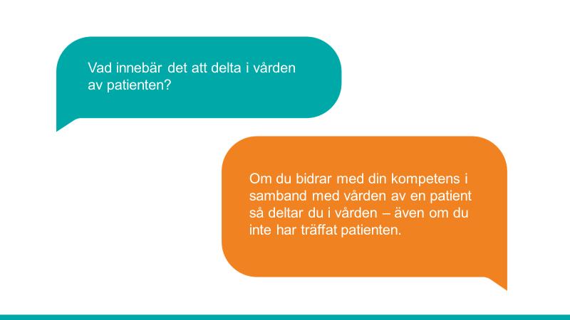 Den som arbetar hos en vårdgivare får ta del av dokumenterade uppgifter om en patient endast om han eller hon deltar i vården av patienten eller av annat skäl behöver uppgifterna för sitt arbete inom