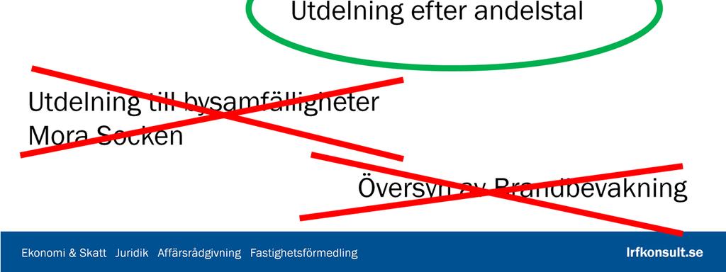 Resultatet kan behållas i samfällighetsföreningen för kommande driftskostnader eller expansion.