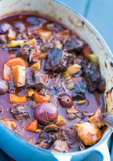 Recept från Hemköp Lidingö Brevik Älggryta med höstgrönsaker 4 portioner.