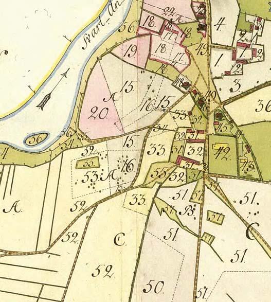 Av det historiska kartmaterialet framgår även att landsvägens mellan Normlösa och Herrberga sträckning tidigare gått genom utredningsområdet. På 1940-talet är vägen fortfarande markerad på kartan.