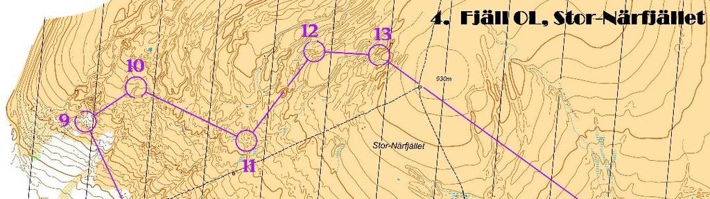 4. Fjäll OL, Stor-Närfjället Kör Fjällvägen 66 mot Norge och sväng av höger vid rondellen i Tandådalen emot Orliden. Parkera vid parkeringsfickan(röda cirkeln på kartan). GPS koordinater: 61.