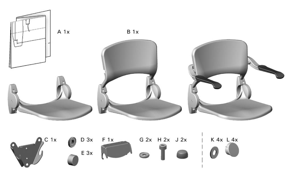 FI: Utiliser des chevilles adaptées au mur et des fixations inoxydables. DE: Benutzen Sie Schrauben aus rostfreiem Material und die für die Wand geeignet sind.