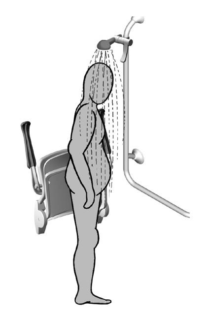 Handicare står ej ansvarig för skador som uppstår pga. felaktig montering/användning. NO For rengjøring bruk nøytralt/normalt rengjøringsmiddel og ikke etsende midler.