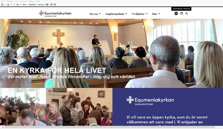 Här träffas vi för att samtala, skapa kontakter och hjälpa de nyanlända in i samhället. Vi träffas på söndagar kl 16-18 i Equmeniakyrkan.