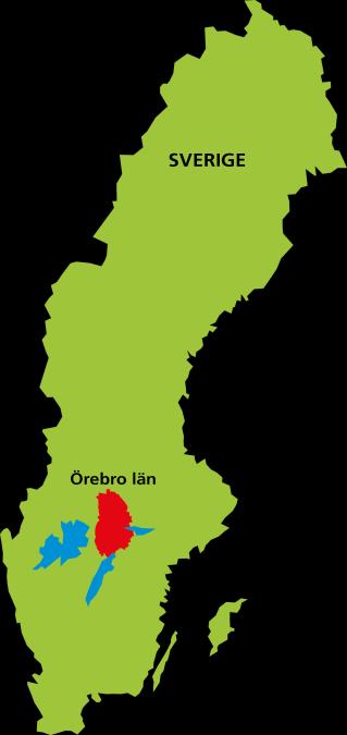 Sv Örebro län 300 000 invånare 12 kommuner varav Örebro ca 150 000 invånare från cirka 165 olika länder Örebro