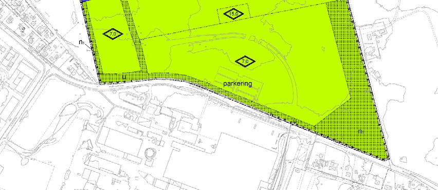 Området avgränsas av Billesholmsvägen och Findus i söder och Norra Vramsvägen i norr Infart till planområdet kommer att ske via Billesholmsvägen, längs övriga delar av planområdet är det