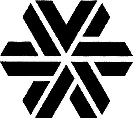 1435642 Designerad: 2018-09-24 Figurklass: Beskrivning : Prioritet: Publicerad: 25/147 2019-06-17 01.15.17. The mark consists of a stylized image of a six-beam snowflake in the colors black and white.