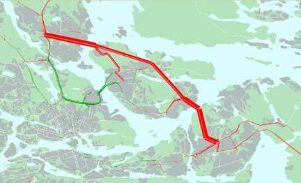 Eftersom alternativet getts en koppling till Klarastrandsleden, via Blekholmstunneln, och till Sveavägen är det intressant att notera att trafiken inte ökar på dessa leder.