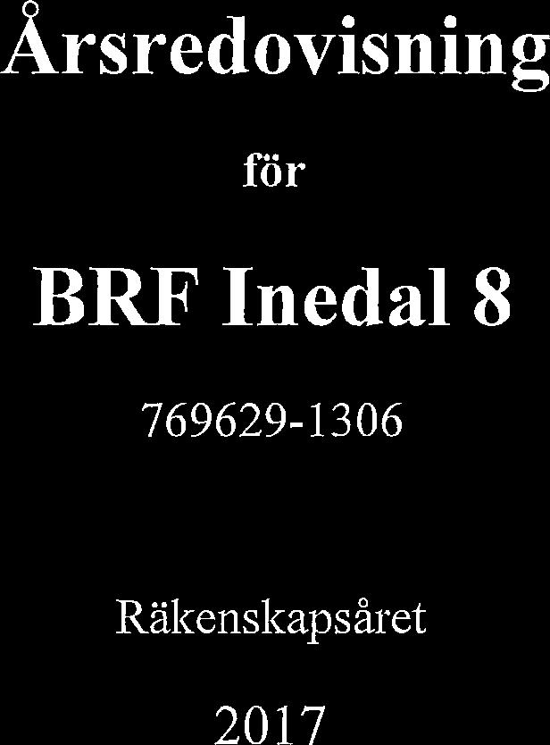 Årsredovisning för BRF Inedal 8