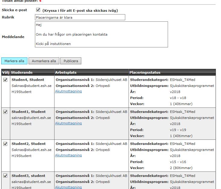 33 Klicka på knappen publicera för att