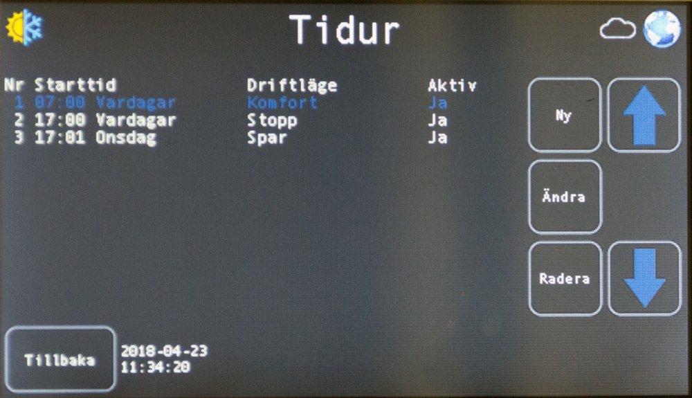 Steg 3 Tryck på