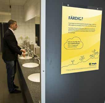 ÖVRE ENTRÉHALLEN TOALETTER WC-skyltar På respektive dam/herrtoalett finns totalt 50 st reklamplatser för