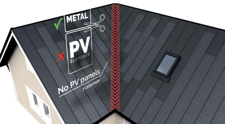 skorstensbeslag. METALL Ej FV-panel Fig. 16 6.