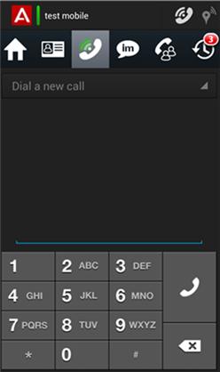 Hantera samtal 3. Ändra telefonnumret för den aktiva samtalsenheten genom att trycka på ikonen Samtalsenhet i statusfältet och välja Ange telefonnummer på menyn. Gå vidare till nästa steg.
