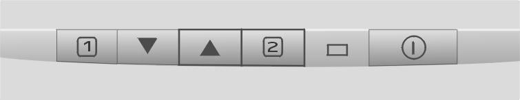 The status line at the bottom of the menu shows what to do next: Button [1] Exits the menu. Button [2] Selects the highlighted control.