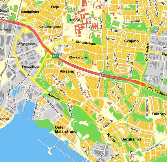 Sida 11 (22) 3.4 Recipienten och dess status Dagvatten från området avvattnas genom dagvattenledningar till recipienten Mälaren - Västerås hamnområde, se Figur 7.