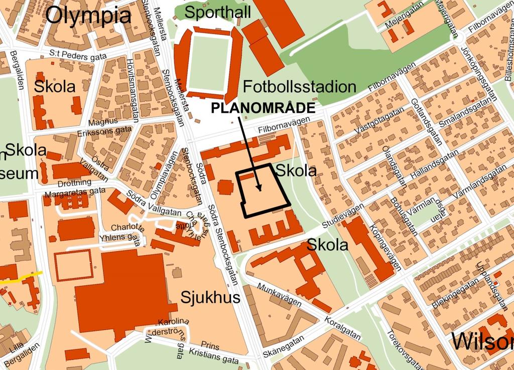Detaljplan för del av fastigheten Motorn 10 med flera Olympia, Helsingborgs stad Planområdets läge Planbeskrivning Upprättad den 27 september 2016 BEGRÄNSAT STANDARDFÖRFARANDE Program godkänt av